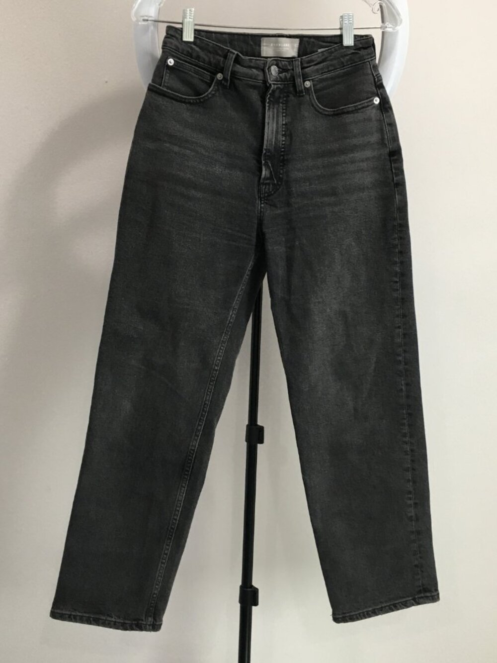 EVERLANE The Curvy Way-High Organic Cotton High Waist 5 Pocket Crop Jeans